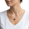 Butterfly Antiqued Pendant Necklace, Sterling Silver, 12k Green and Rose Gold Black Hills Gold Motif, 18''