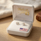 Diamond-Cut Angel Heart Stud Earrings, Sterling Silver, 12k Rose and Green Gold Black Hills Gold