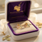 Leaves with Grapes Stud-Earrings, 10k Yellow Gold, 12k Green and Rose Gold Black Hills Gold Motif