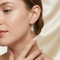 White Pearl Snowman Earrings, Sterling Silver, 12k Green and Rose Gold Black Hills Gold Motif (6-8 MM)