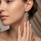 Diamond-Cut Snowman Earrings, Sterling Silver, 12k Green and Rose Gold Black Hills Gold Motif