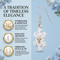 White Powder Coat Snow Flake Earrings, Sterling Silver, 12k Rose Gold Black Hills Gold Motif