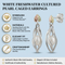 Diamond-Cut Caged Pearl Earrings, Sterling Silver, 12k Green and Rose Gold Black Hills Gold Motif