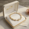 Rectangle Pattern Bracelet, 10k Yellow Gold, 12k Green and Rose Gold Black Hills Gold Motif, 7.5"