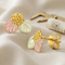 Grape Earrings, 10k Yellow Gold, 12k Green and Rose Gold Black Hills Gold Motif