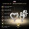 Heart Shaped Earrings, Sterling Silver, 12k Green and Rose Gold Black Hills Gold Motif