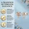Ave 369 Bead Heart Earrings, Sterling Silver, and 12k Rose Gold Black Hills Gold Motif