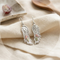 Angel Wings Earrings, Sterling Silver, 12k Green and Rose Gold Black Hills Gold Motif