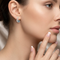Round Mystic Fire Earrings, Sterling Silver, 12k Green and Rose Gold Black Hills Gold Motif