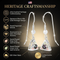 Round Mystic Fire Topaz Triangle Earrings, Sterling Silver, 12k Green and Rose Gold Black Hills Gold Motif