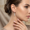 Diamond-Cut Spiral Earrings, Sterling Silver, 12k Green Gold and Rose Gold Black Hills Gold Motif