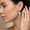 Ave 369 Ball Post Earrings, Sterling Silver, 12k Green and Rose Gold Black Hills Gold Motif