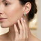 Antiqued Post Earrings, Sterling Silver, 12k Green and Rose Gold Black Hills Gold Motif