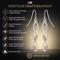 Tiered Dangle Earrings, Sterling Silver, 12k Green Gold and Rose Gold Black Hills Gold Motif