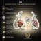 Diamond-Cut Rose Flower Earrings, Sterling Silver, 10k Gold, 12k Green and Rose Gold Black Hills Gold Motif