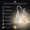 Dangling Swirl Earrings, Sterling Silver, 12k Green and Rose Gold Black Hills Gold Motif