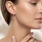Sculpting Dangle Earrings, Sterling Silver, 12k Green and Rose Gold Black Hills Gold Motif