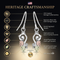 Diamond-Cut Spiral Earrings, Sterling Silver, 12k Green Gold and Rose Gold Black Hills Gold Motif
