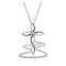 Infinity Cross Pendant Necklace, Sterling Silver, 12k Green and Rose Gold Black Hills Gold, 18''