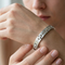 Men's Titanium Matte and Polished 8mm Bracelet, 8.5 Inches