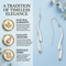 Rhodium-Plated Sterling Silver Sways Shepherd Hook Earrings, 12k Rose Gold Black Hills Gold