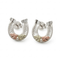 Lucky Horseshoe Earrings, Sterling Silver, 12k Green Gold, 12k Rose Gold Black Hills Gold