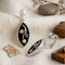 Antiqued Diamond-Cut Clip-On Earrings, Sterling Silver, 12k Green and Rose Gold Black Hills Gold Motif