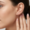 Ave 369 Petite Rose Stud Earrings with Grape Leaf Accents in 10K Yellow Gold, Tri-Color Black Hills Gold Floral Jewelry Gift for Women
