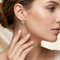 Grape Cluster Drop Earrings, 10k Yellow Gold, 12k Green and Rose Gold Black Hills Gold Motif