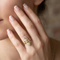 Ave 369 10k Yellow Gold Frosty Leaves Pointer Ring, 12k Rose and Green Black Hills Gold