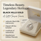 Diamond-Cut Oval Drop Pendant Necklace, Sterling Silver, 12k Green Gold, 12k Rose Gold Black Hills Gold, 18''