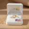 Petite Open Heart Ring in 10k Yellow Gold, 12k Rose Gold, 12k Green Gold