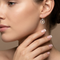 Diamond-Cut Circle Earring, Sterling Silver, 12k Green and Rose Gold Black Hills Gold Motif