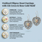 Oxidized Filigree Heart Earrings, Sterling Silver, 12k Green and Rose Gold Black Hills Gold Motif