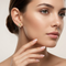 Frosty Leaves Stud Earrings, 10k Yellow Gold, 12k Green and Rose Gold Black Hills Gold Motif