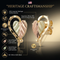 Diamond-Cut Split Leaf Earrings, 10k Gold Trim, 12k Green and Rose Gold Black Hills Gold Motif