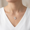 Diamond-Cut Angel Heart Pendant Necklace, Sterling Silver, 12k Green Gold, 12k Rose Gold Black Hills Gold, 18''