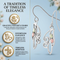 Swirl with Petite Leaves Earrings, Sterling Silver, 12k Green and Rose Gold Black Hills Gold Motif
