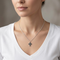 Black Holy Cross Pendant Necklace, Sterling Silver, 12k Green Gold, 12k Rose Gold Black Hills Gold, 18''