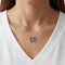 Butterfly Pendant Necklace, Sterling Silver, 12k Green Gold, 12k Rose Gold Black Hills Gold, 18''