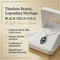 Black Diamond-Cut Drop Pendant Necklace, Sterling Silver, 12k Green Gold, 12k Rose Gold Black Hills Gold, 18''