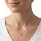 Heart Pendant Necklace, Sterling Silver, 12k Green and Rose Gold Black Hills Gold Motif, 18''