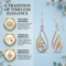 Freeform Dangle Earrings, Sterling Silver, 12k Green and Rose Gold Black Hills Gold Motif