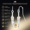 Diamond-Cut Feather Earrings Sterling Silver, 12k Green and Rose Gold Black Hills Gold Motif