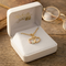 Ave 369 Double Heart Pendant Necklace, 10k Yellow gold, 12k Green and Rose Gold Black Hills Gold Motif, 18"