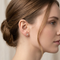 Ave 369 Created Opal Heart Stud Earrings, 10k Yellow Gold, 12k Green Gold, 12k Rose Gold Black Hills Gold