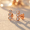 Diamond Three-Stone Ear Climbers, 14k Rose Gold (.5 Ctw, G-H Color, I1 Clarity)