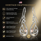 Mirror Polished Swirl Earrings, Sterling Silver, 12k Green and Rose Gold Black Hills Gold Motif