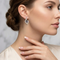 Mystic Fire Topaz Earrings, Sterling Silver, 12k Green and Rose Gold Black Hills Gold Motif