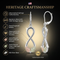 Infinity Earrings, Sterling Silver, 12k Green Gold and Rose Gold Black Hills Gold Motif